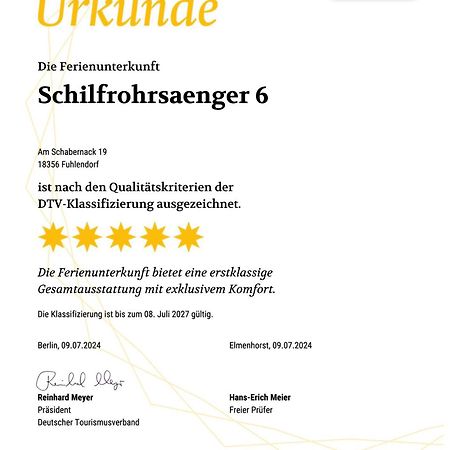 Ferienhaus Schilfrohrsaenger 6 Fuhlendorf  Exterior photo
